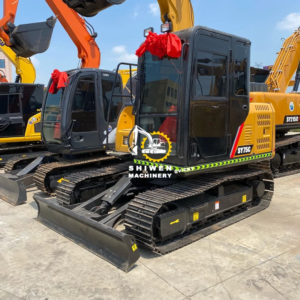 Used excavadora SANY 75c 2022, retro excavadora SANY SY75c SY60c SY55c SY95c SY35U SY26c SY16c mini excavators high quality