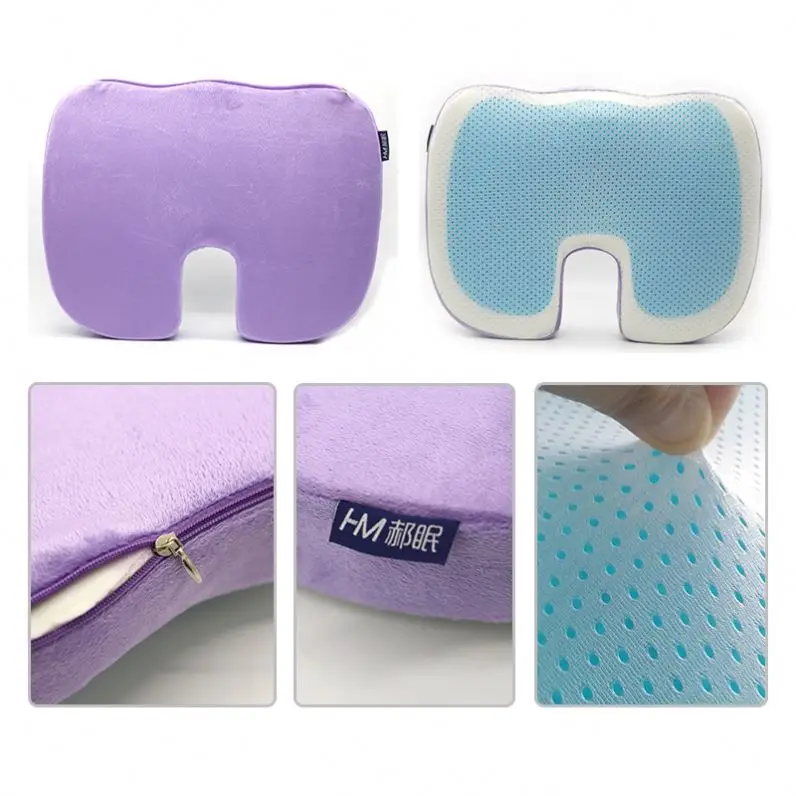 Adult Car Booster Seat Cushions Gel Memory Foam Seat Cushion Gel Cushion Wheelchair Cooling