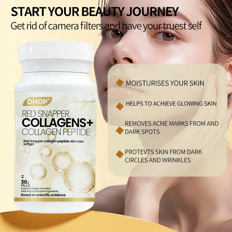 DHOP Red Snapper Collagen Peptide Revitalizing Skin Callagen Pills Skin Care Collagen Tablets