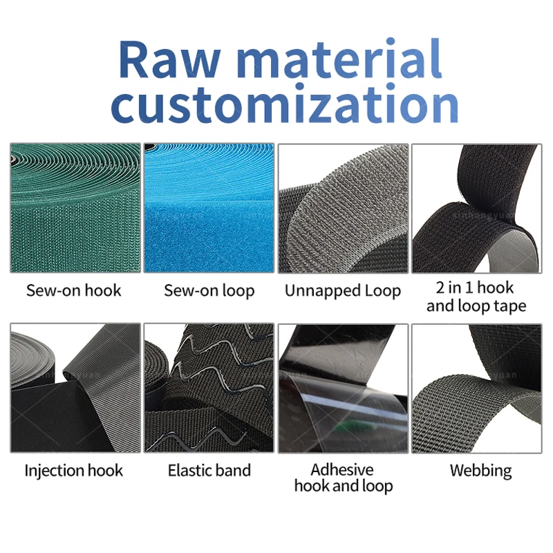 Wholesale Black White Self-Adhesive Fastener Tape Velcroes Hook and Loop Tape Cable Ties