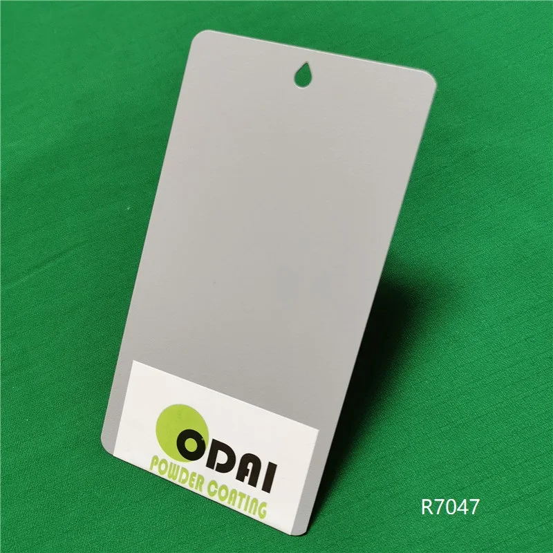 
High glossy Ral 7047 electrostatic spray powder coating 