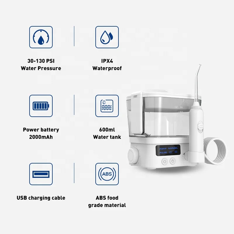 Water Dental Flosser OEM ODM Big Water Tank family countertop water flossers with Bad Breath Home Use Oral irrigator