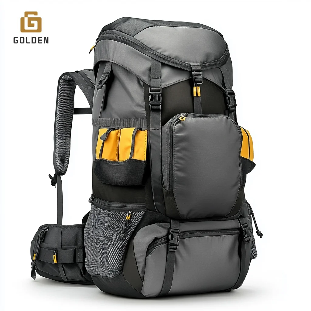 Golden Fashion Backpack Hiking Waterproof Bag Sports Gym Bicycle Cycling Bag Pack Travelling Ransel Outdoor Hiking Backpack