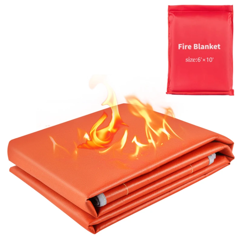 Fiberglass Welding Blanket Fireproof Blanket Weld Shield Grommets Heavy-Duty Welding Curtain Fire Retardant Mat Grill Cover