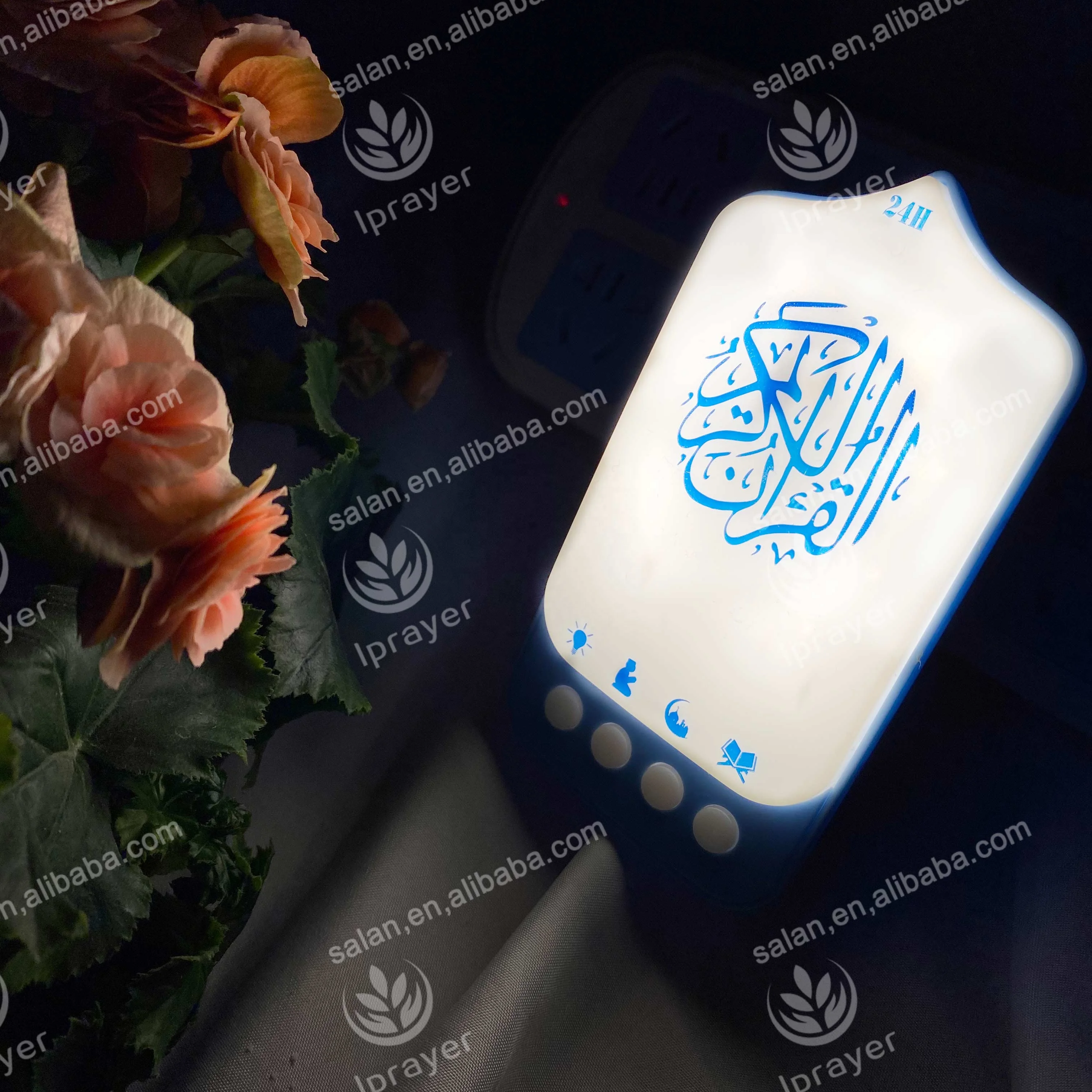 Светодиодная лампа Madina ZK90 с подключением к Корану, круглый динамик с подсветкой, цифровой мусульманский проигрыватель, лампа в подарочной коробке