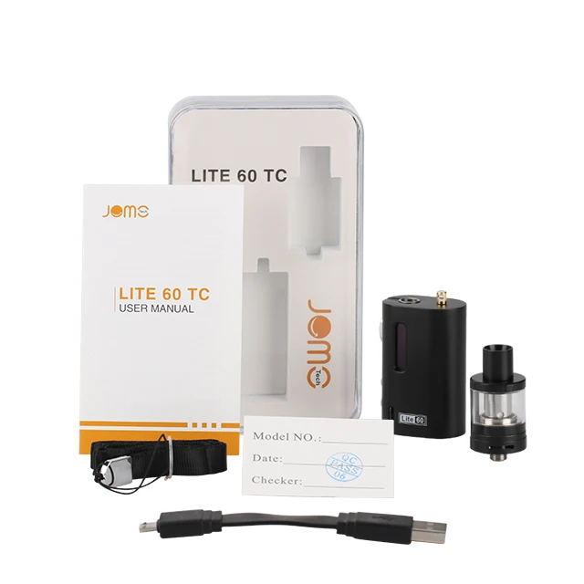 
Jomo Tech Lite 60 E Cigarette vape Starter Kit Electronic E-Cigarette 1600mAh Battery 2ml Vape tank box Mod for sale 