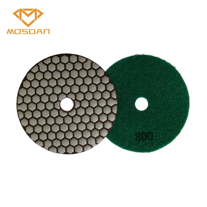 125mm Premium Quality Dry Diamond Flexible Polishing Pads for Stone Marble Granite