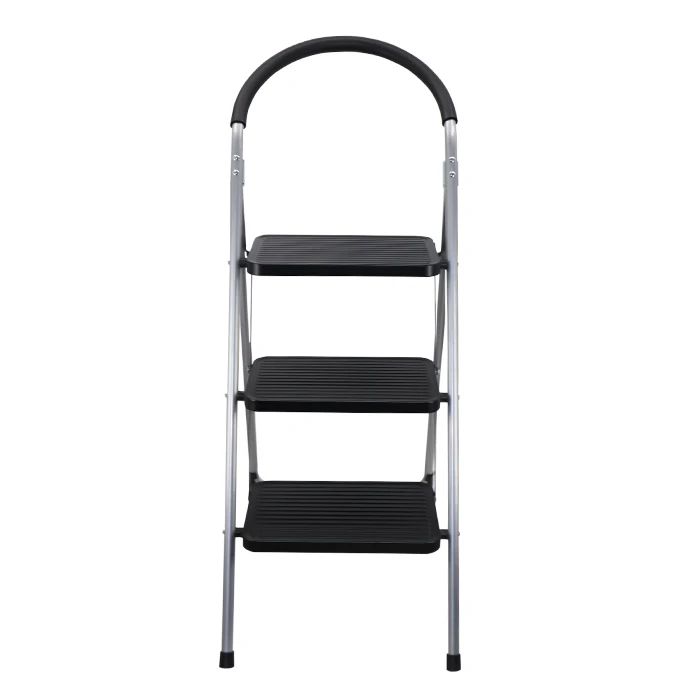 Household Portable Stainless Steel Folding  Safety Step Ladders With Handrail