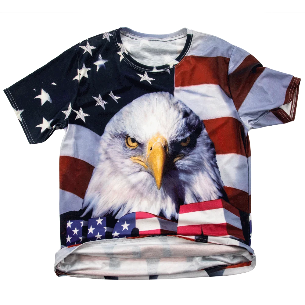 custom all-over printing full color t shirts dye all over print t-shirt