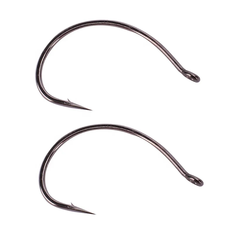 Strong practicability 1# 2# fishing tackle single hooks for soft worm fishing