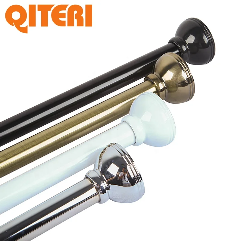 Hot sales 1in Extensible customization shaped shower curtain rod extra long unique rods for living room