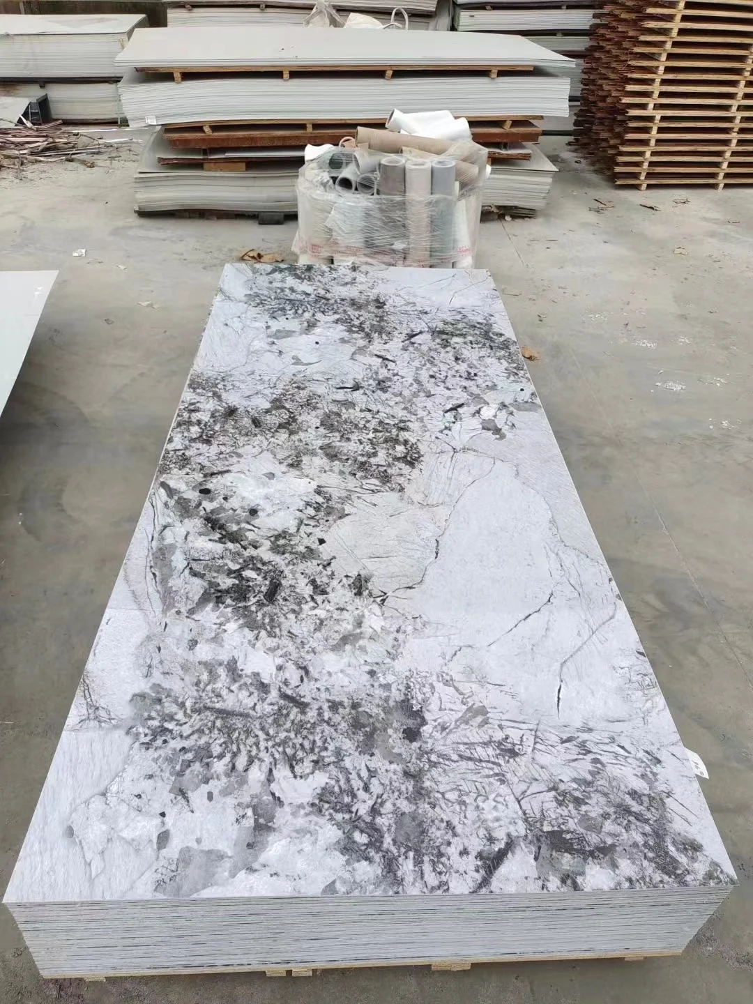 High Quality Wall paper For Interior Decoration White Marble Panel