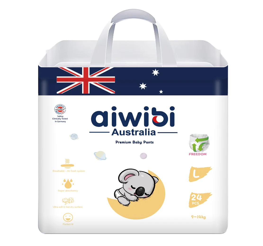 AIWIBI brand baby diapers pants diaper best selling product high pampering super absorption disposable pants diaper manufacture