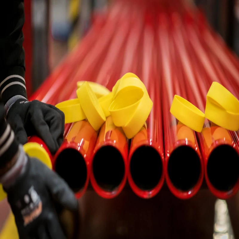 Factory Direct Red Spray Painted Epoxy Steel Pipe ASTM A795 Sch40