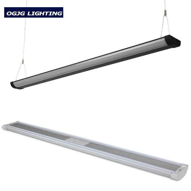 OGJG 2ft 4ft Modern Linear Direct Indirect Lamp Wall Mount Office Lighting Fixtures Indoor Suspended Led Tube Light