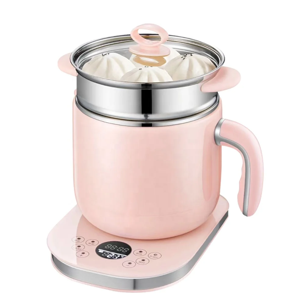 1.8L New design multi cooker noodles cooker multi-function cooking pot with stainless steel steamer