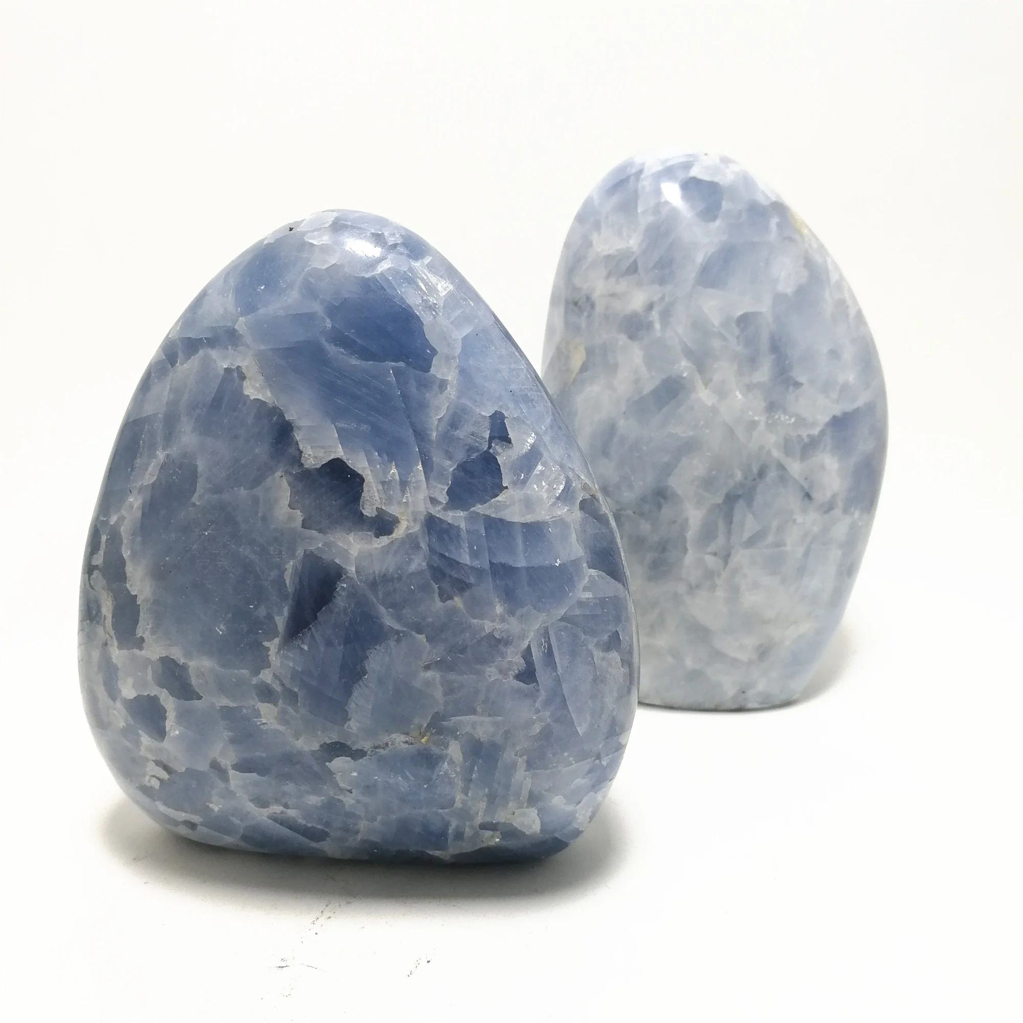 Wholesale natural quartz blue calcite freeform raw stone for decoration