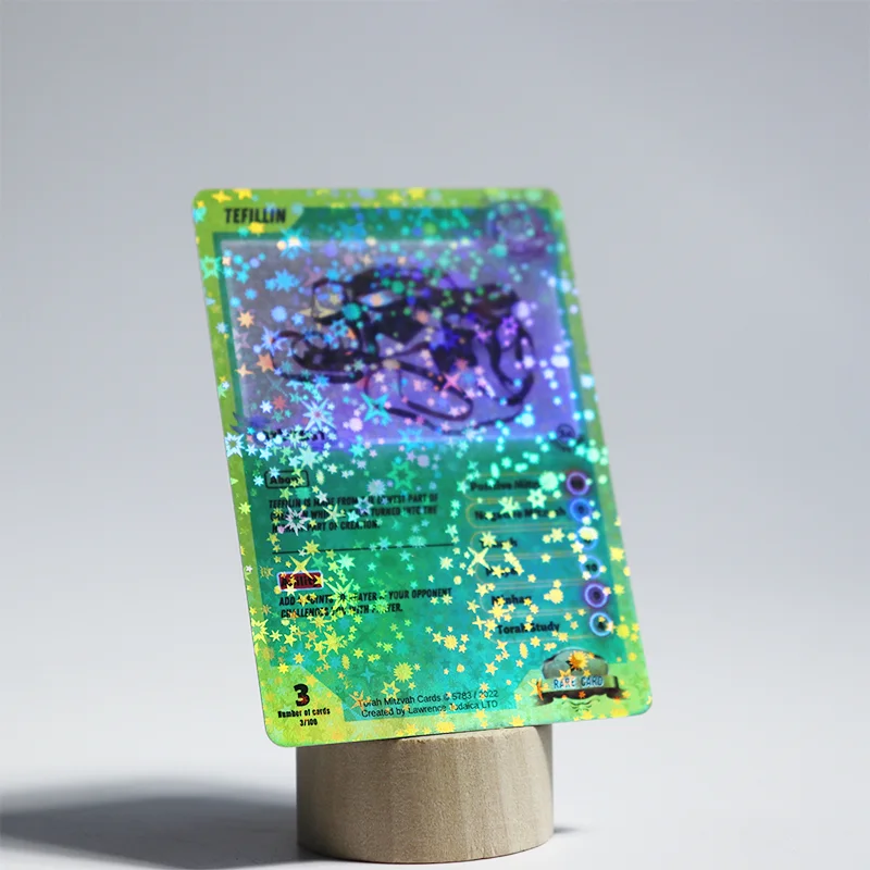 Голографическая торговая карта на заказ коллекционная из фольги радужная горячая распродажа упаковка для торговой