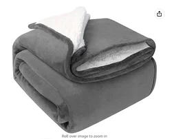 Теплое полиэфирное сверхмягкое одеяло на заказ, шерпа, Флисовое одеяло для зимы