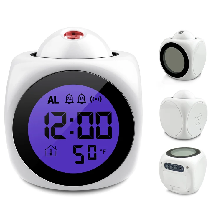 
Digital Ceiling Wall Display Time Projection Digital Clock With Projector 