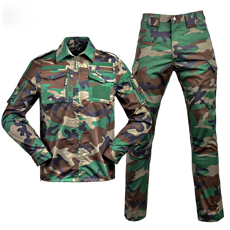 Wholesale Outdoor Men Tactical Camouflage Suit 728 All-Terrain long sleeve Camouflage set Uniform