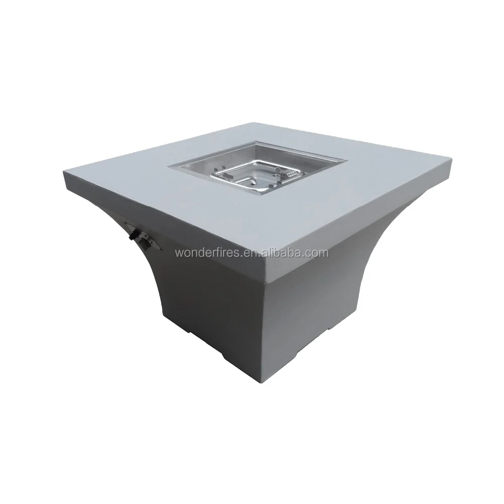 Square Outdoor Gas Firepit