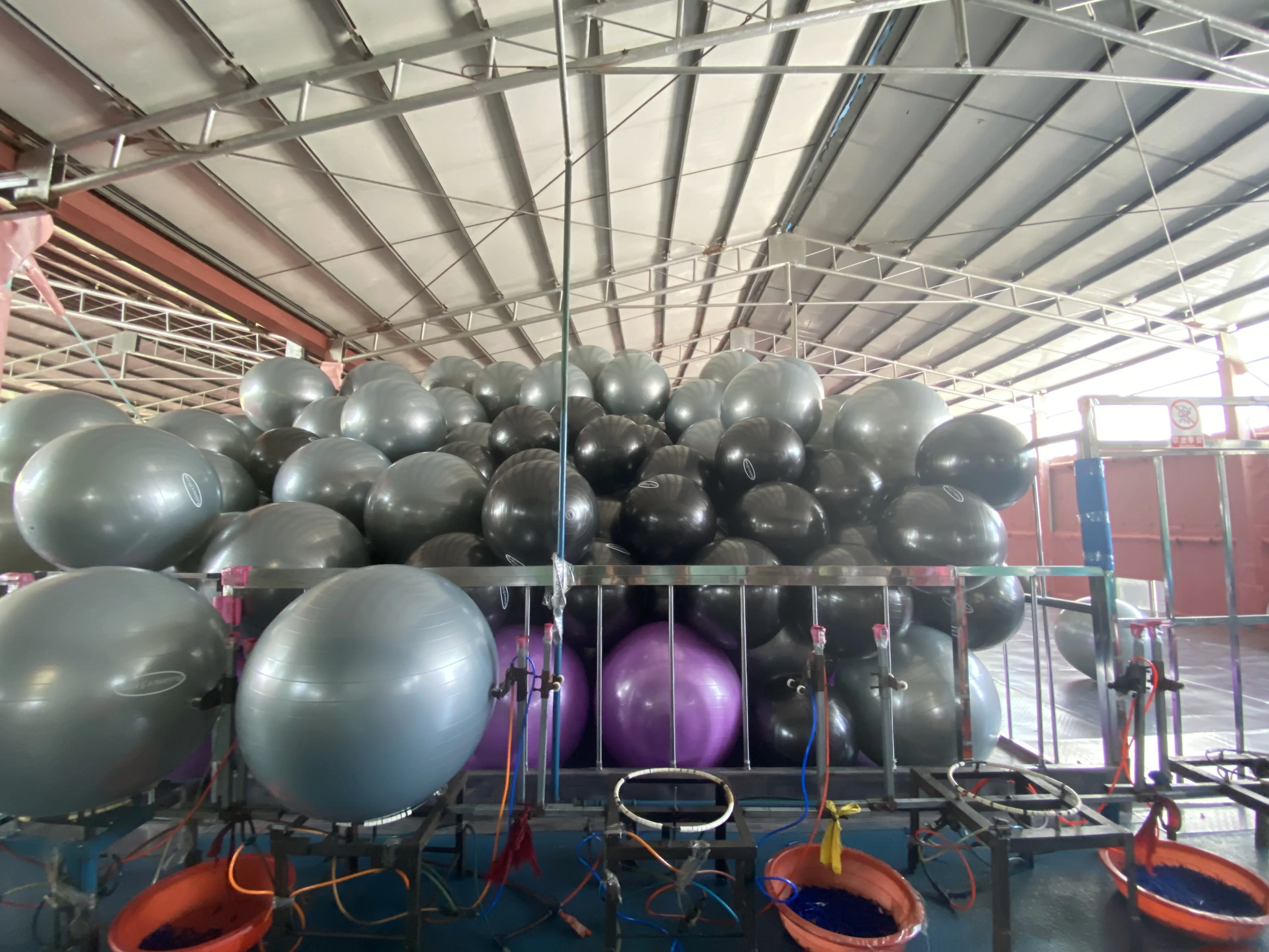 PVC Anti Burst Stability Fitness Gym Pilates Yoga Ball With Pump for Gymnastics