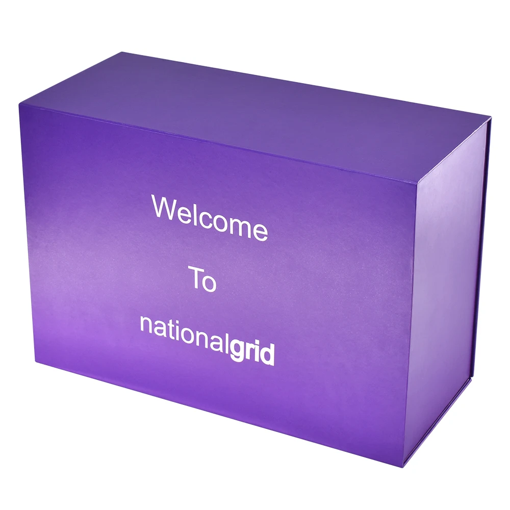 Custom Large Purple Magnetic Boxes for Company Giveaway Clothing Hoodie Shoes and High Quality Luxury Big Gift Box Packaging