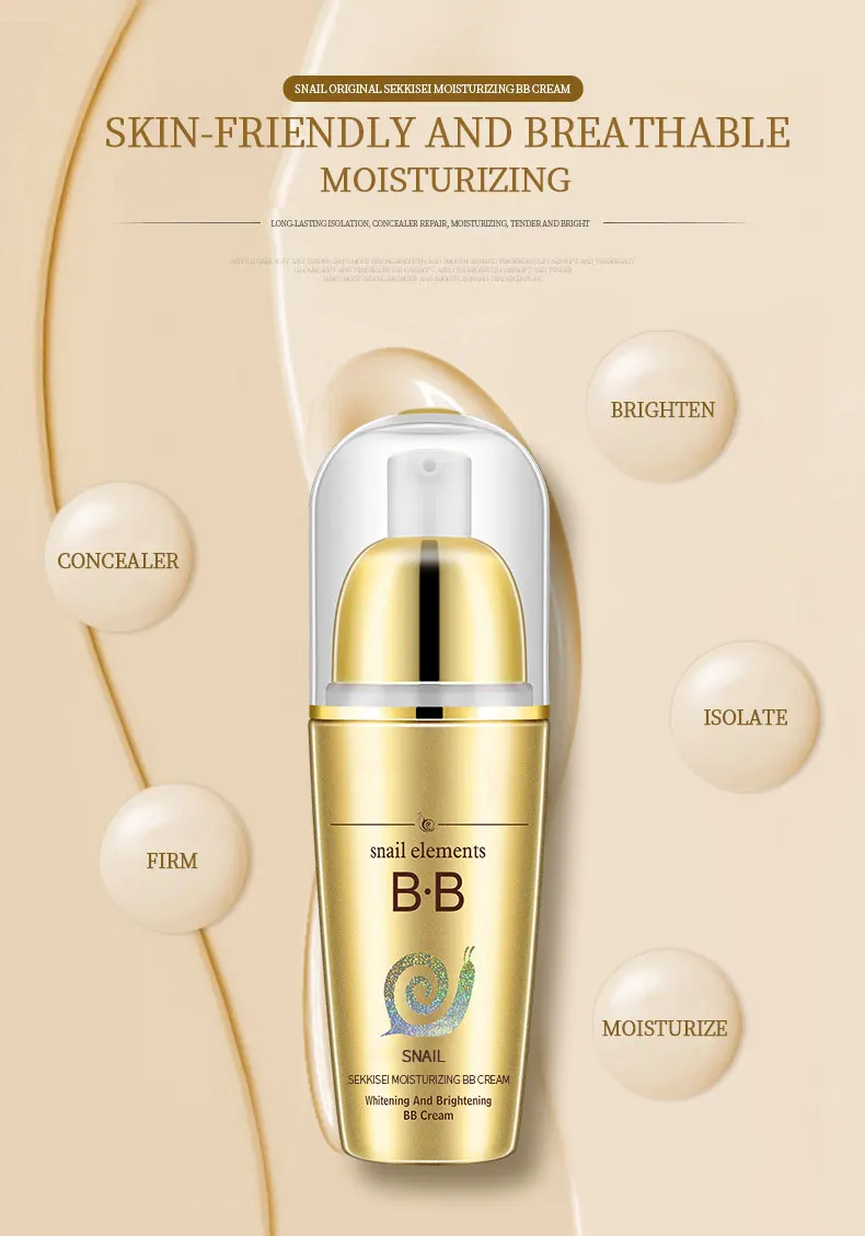 Private label Korean Cosmetics Makeup Base K-Beauty Foundation murad spf Moisturizing BB cream