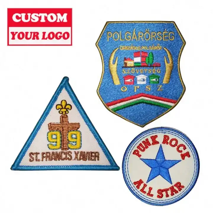 Wholesale  Cheap Custom Patches For Clothing Garment Clothing Patches Custom Embroidery For Jacket