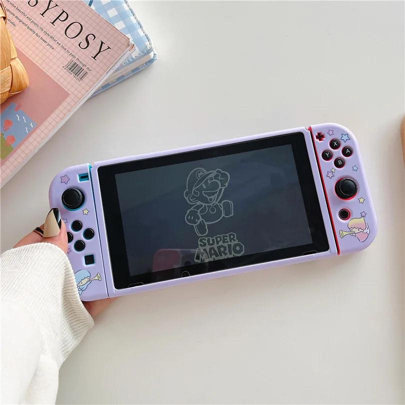 Cute Covers For NS Silicone TPU Cartoon Cute Twins Star Pochacco Protective Case For Nintendo Switch Game Controller Accessories
