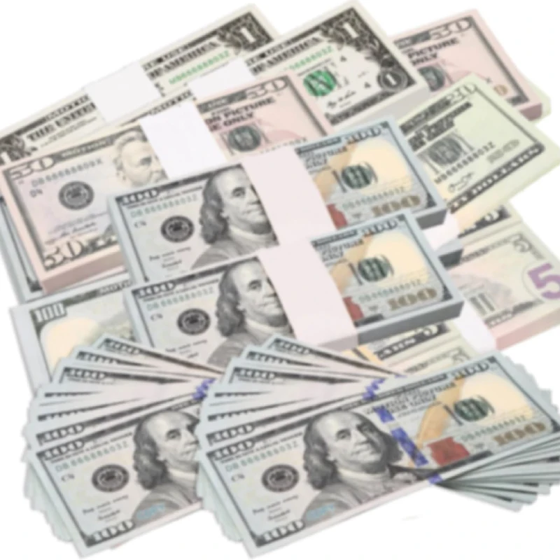 High Quality Kids Dollars Euro UK Canada Polymer Notes Prop Money Party Novelties
