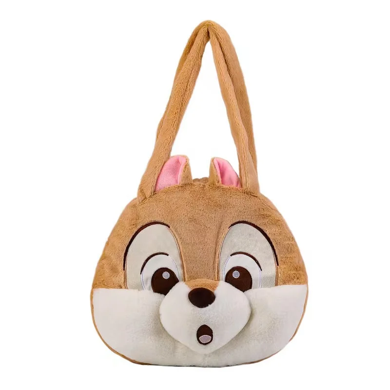 Kawaii Ice Age Village Stuffed Anime Backpack Unisex Plush Handbag with PP Cotton Filling Squirrel Design Gift for Girls