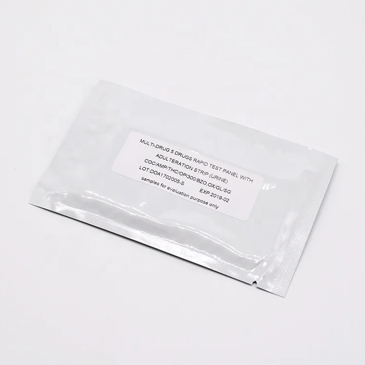 Hot Selling Multi Drugtest of Abuse Urine 5 Panel Rapid Test Kit Electric Drug Test CE Plastic Test Peracetic Acid Acceptable