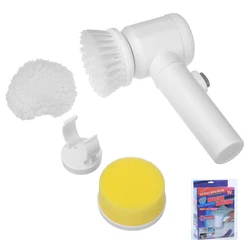 New household kitchen handheld wireless multifunctional electric cleaning scrub dishwashing brush five-piece set