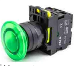 Factory price 22mm IP65 waterproof self-locking push button NO NC round flat on off plastic momentary push button switches