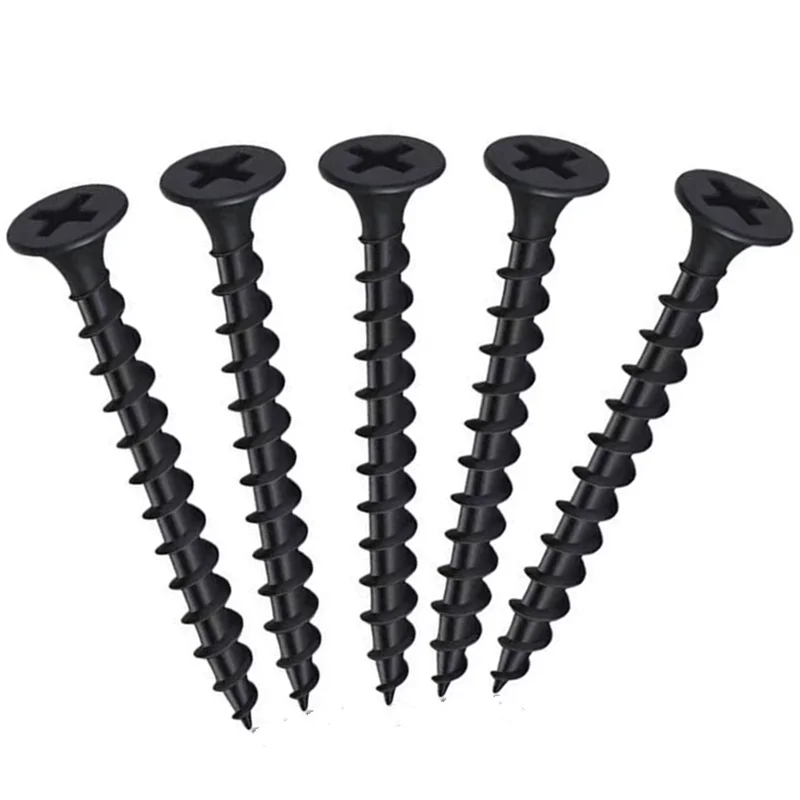 china manufacturers coarse thread drywall screw tornillios black
