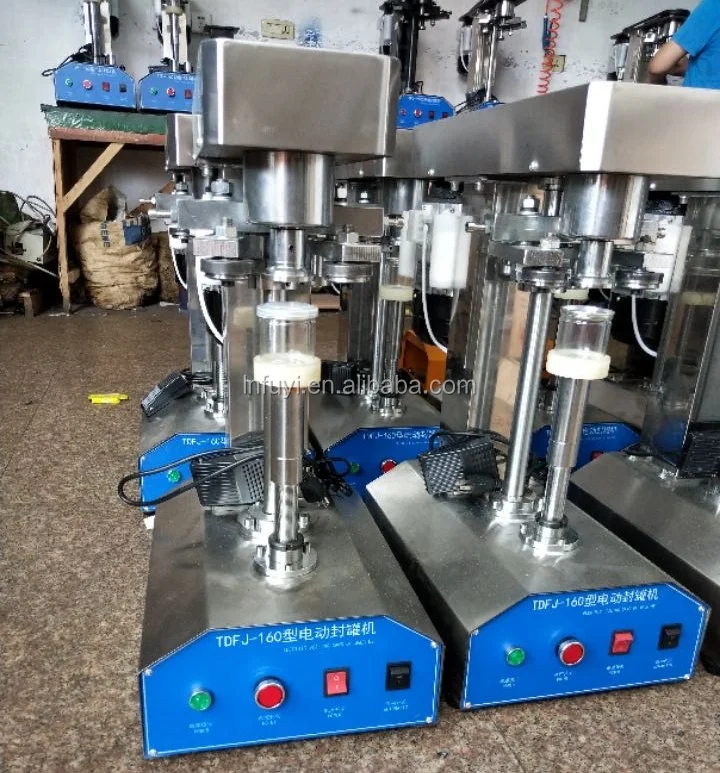 TDFJ-160 automatic stainless steel can seamer canning