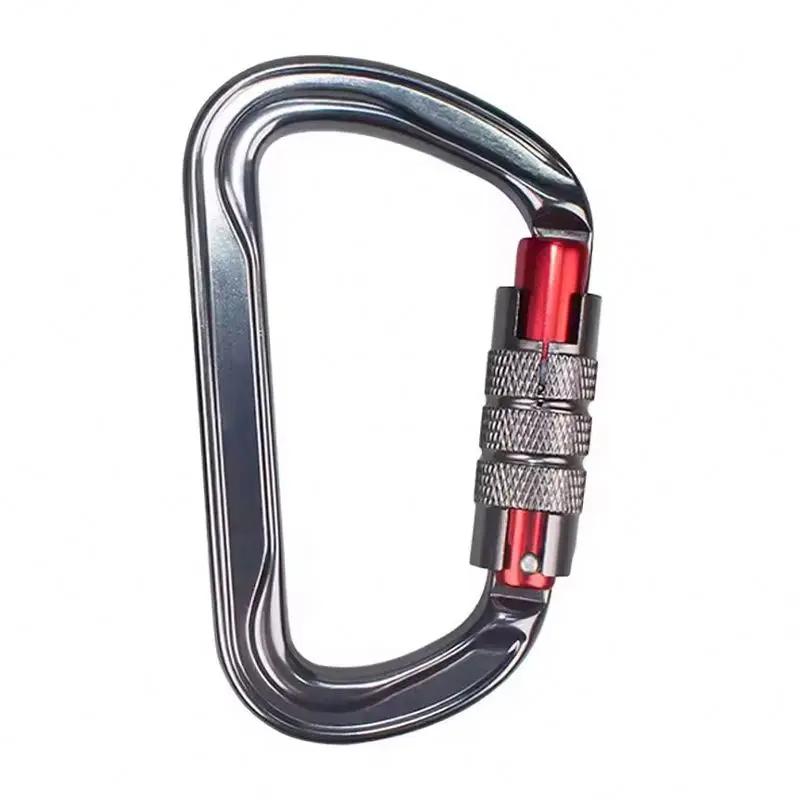 multi-function steel spring carabiner bottle opener with customized laser logo