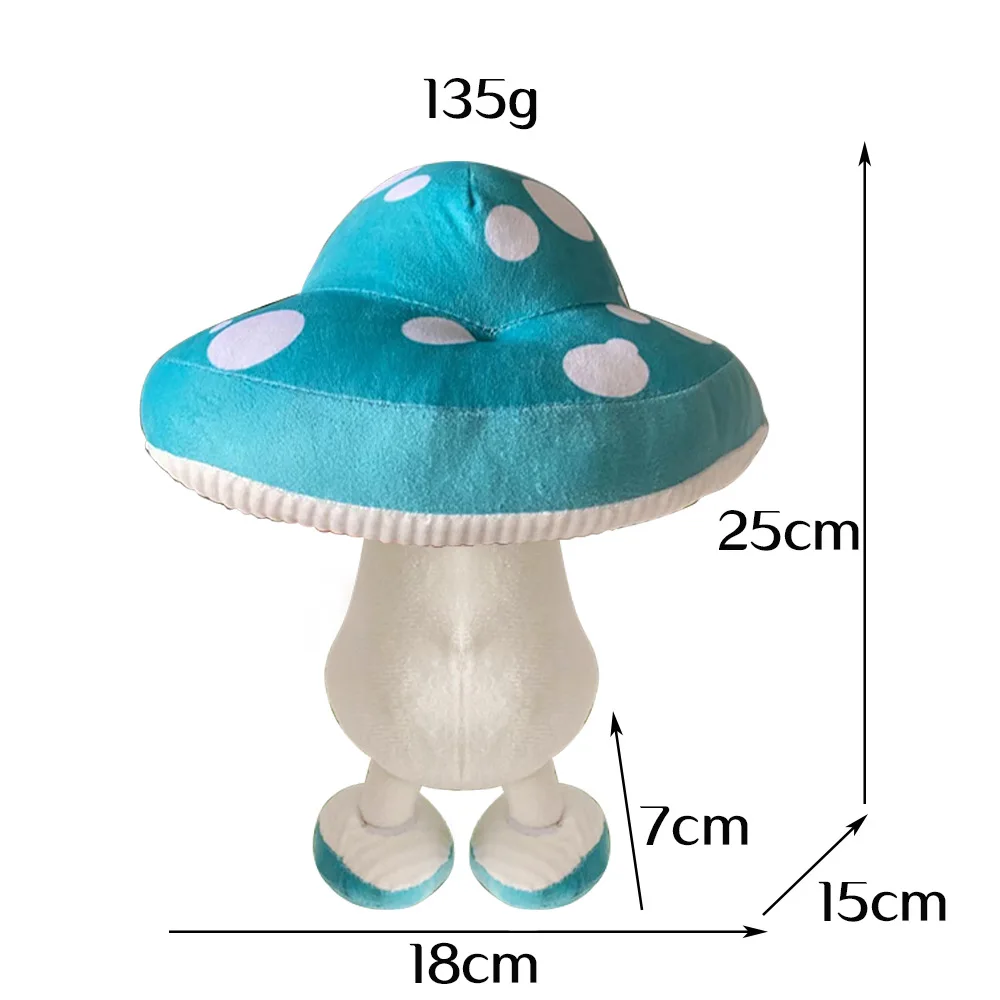 2 Styles 25CM Delicious in Dungeon Plush Walking Mushroom Cartoon Figure Doll Anime Plush Toy Wholesale