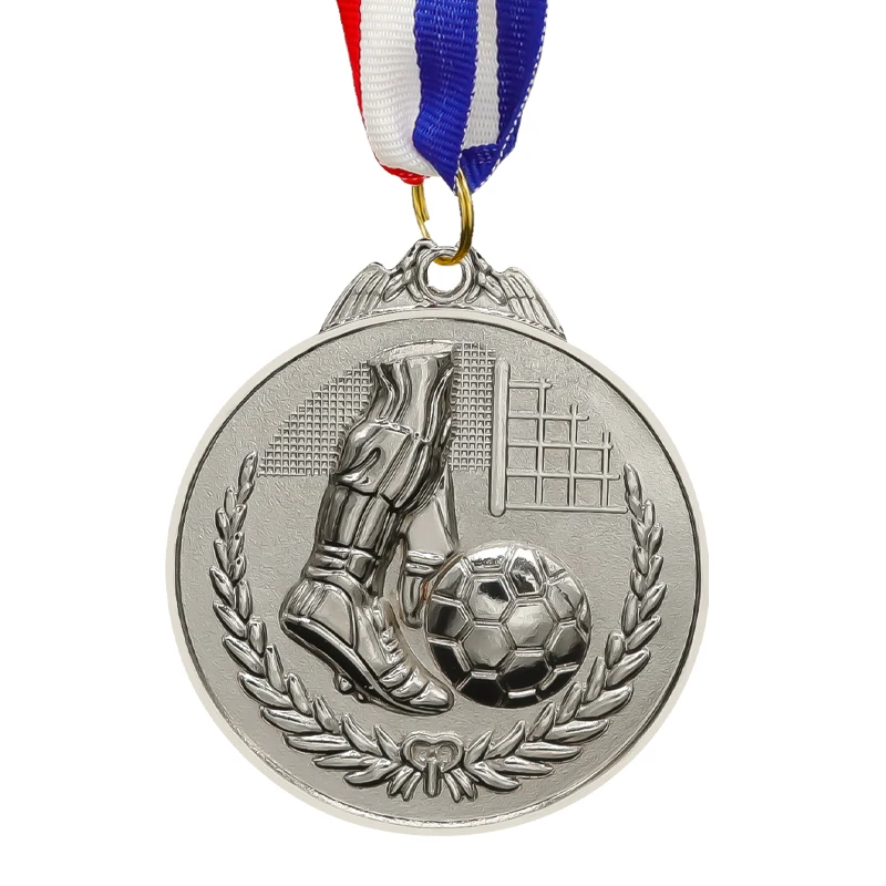 Hot Sale Sports New Style School Sports Football Medal Trophy Gold Silver And Bronze Medals