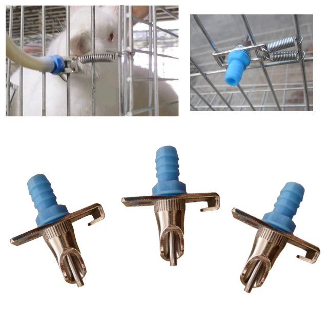 
Automatic nipple water drinker for rabbit Stainless steel rabbit drinker system  (1600206229533)