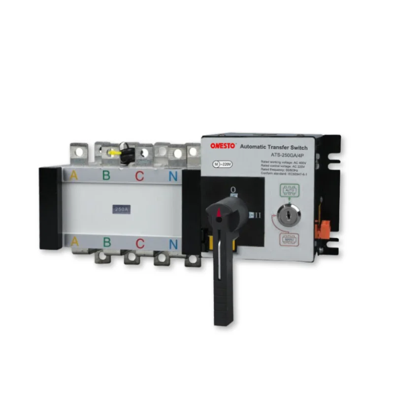 electrical changeover switch  100A 125A 630A 800A dual power automatic transferring switch
