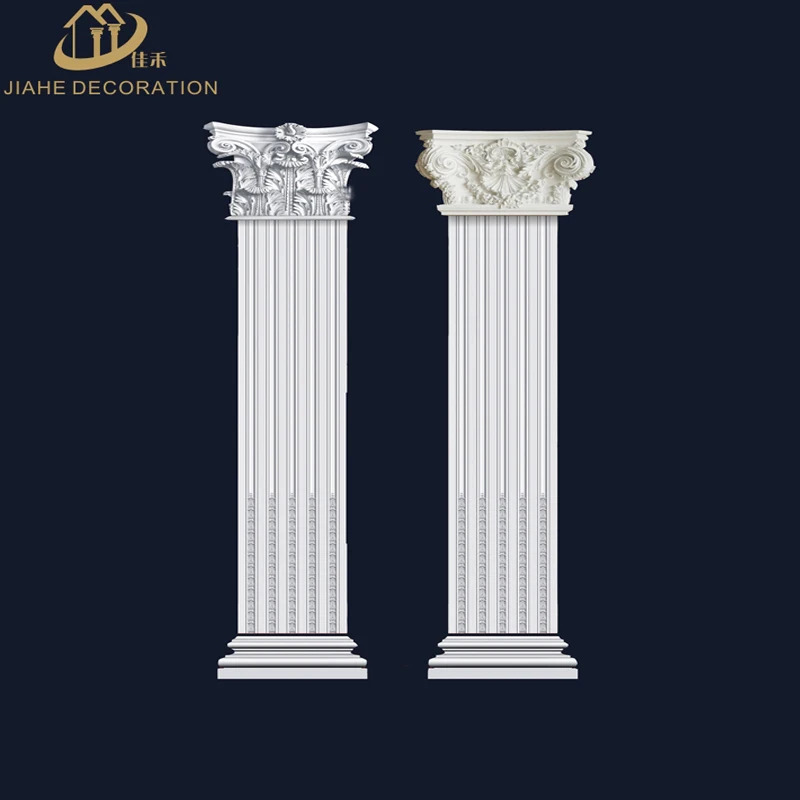 
traditional classic pop design polyurethane/PU foam roman pillar design door & windowflat panel moulding surrounding 