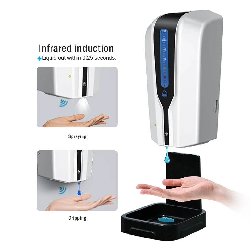 2020 Hot-sell Marketable Hand Soap Liquid Dispenser Visualization Giant 1200ml Capacity ABS Housing Material Modern