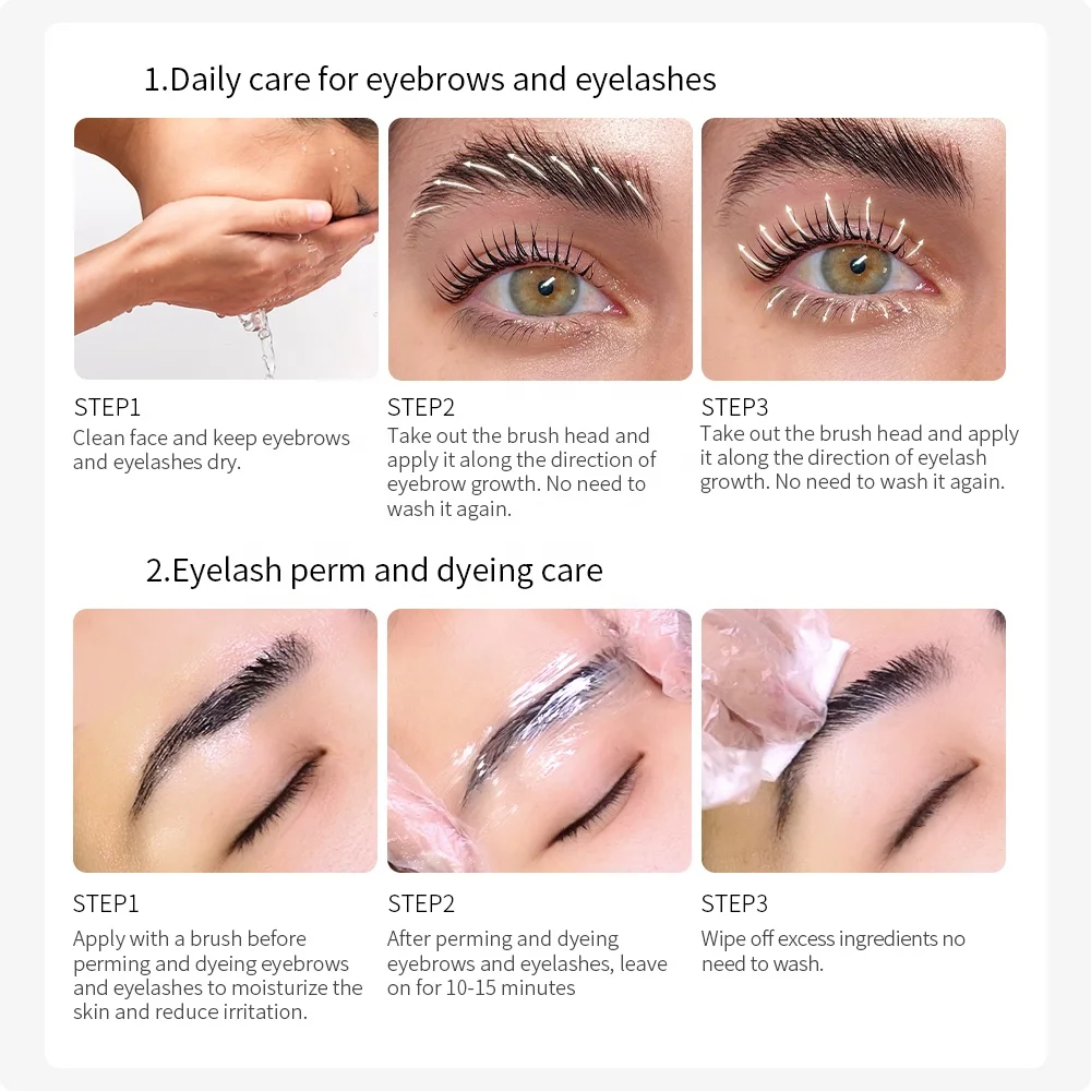 Lash Lift Solution Aftercare Eyelash Nourishing Oil 24k Gold Foil Eyebrow Enhancing Serum For Repair Eyelashes And Brows Hair