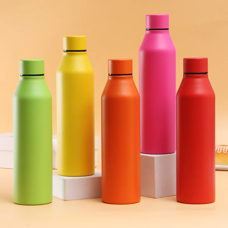 Wholesale 500ml Drink Metal Thermal Bottle Double Layer Stainless Steel Insulated Water Vacuum Flask