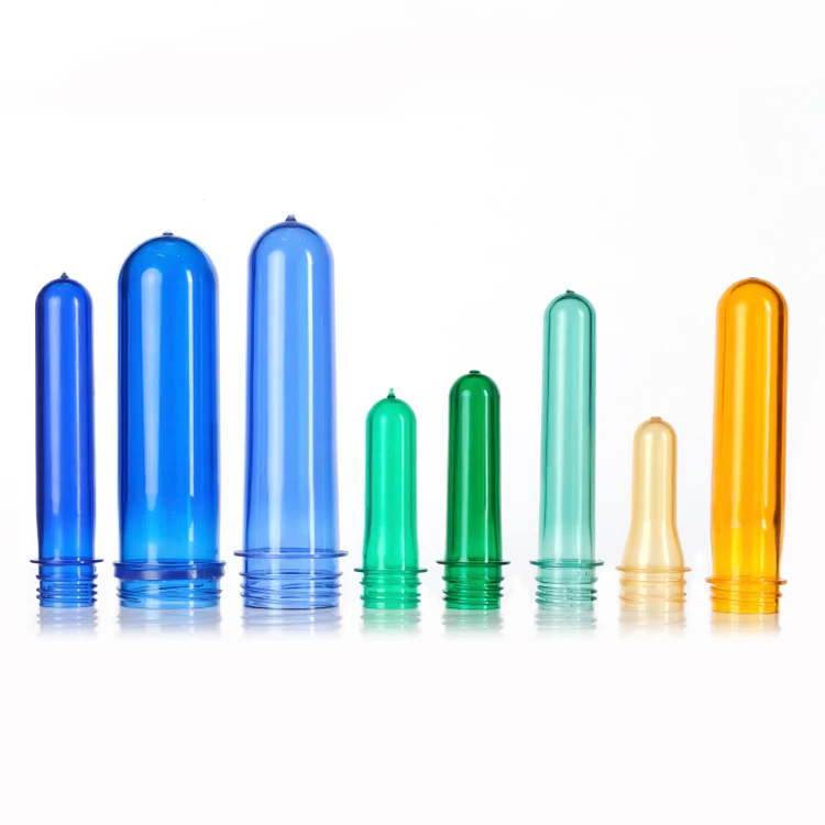 Bpa Free 28Mm 30Mm Mouth 14G 18G 45G Clear Blue Color Bottle Preforms For Csd Bottle