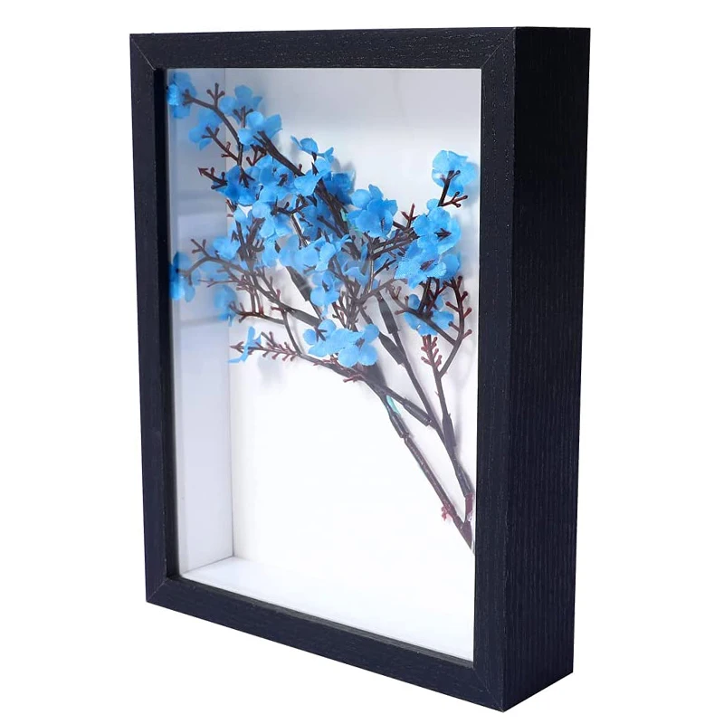 Wholesale Modern Custom Size Color MDF Wood Shadow Box 3D Deep Frame DIY Specimen Photo Frame