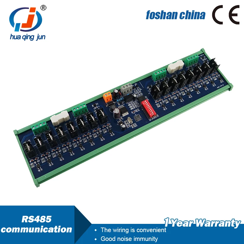 16-Channel RS485 Communication Expansion PLC DC Amplifier Board Modbus Protocol 485 Data Collector With Timeout Detection